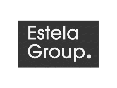 Logo Estela Group. Partenaire Agence Dewey